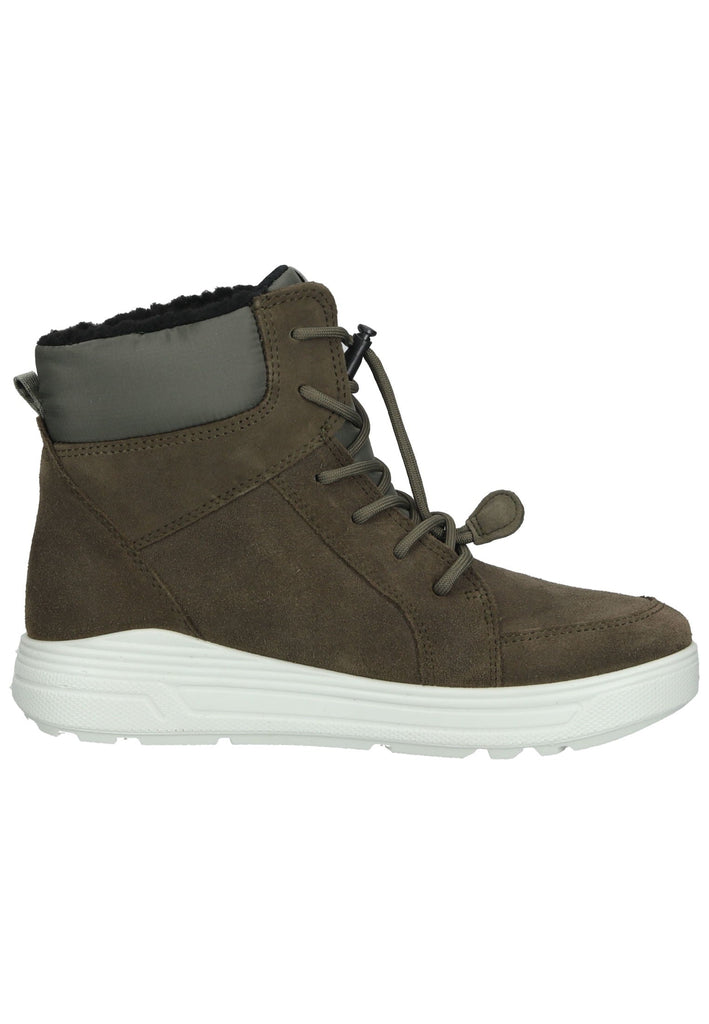 ecco Stiefelette Veloursleder Dunkelgrün Warmfutter