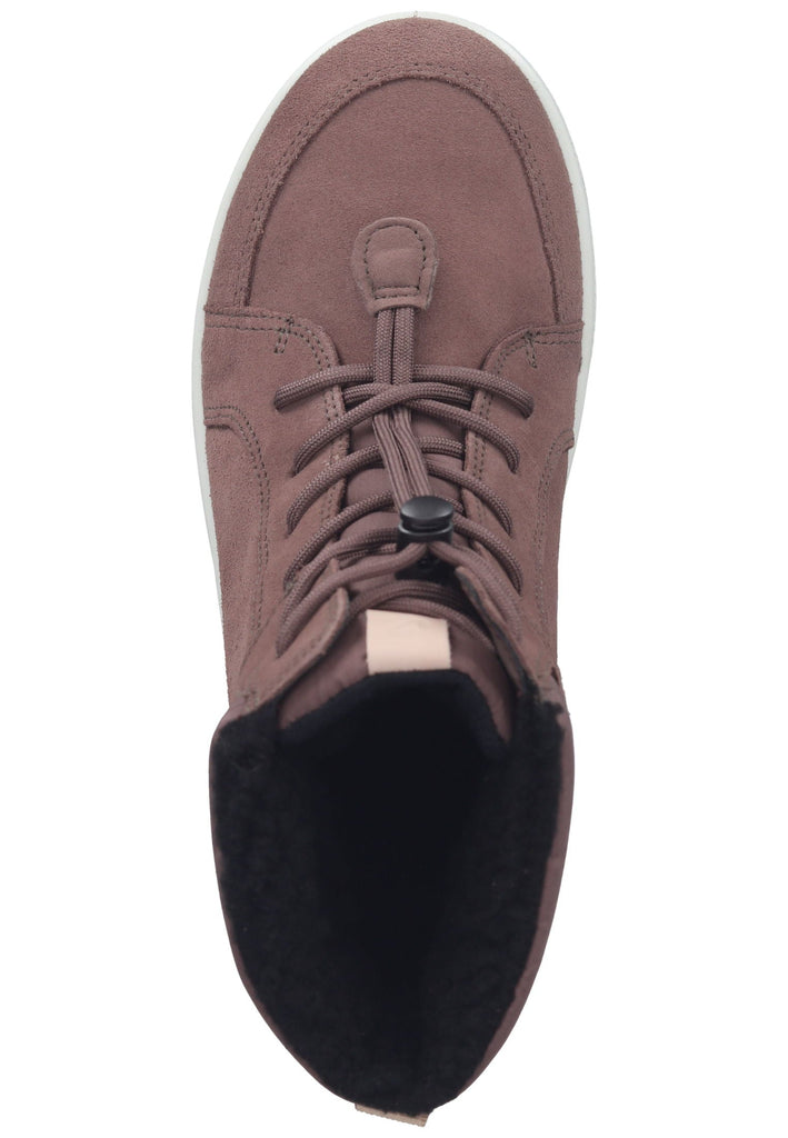 ecco Stiefelette Veloursleder Purple Warmfutter