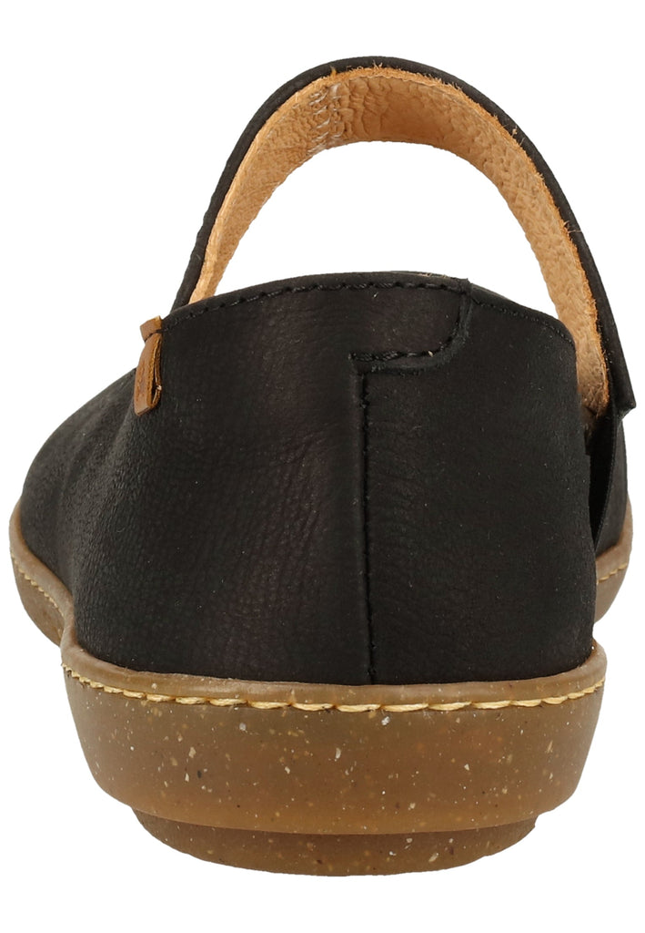 El Naturalista Ballerinas Leder Schwarz