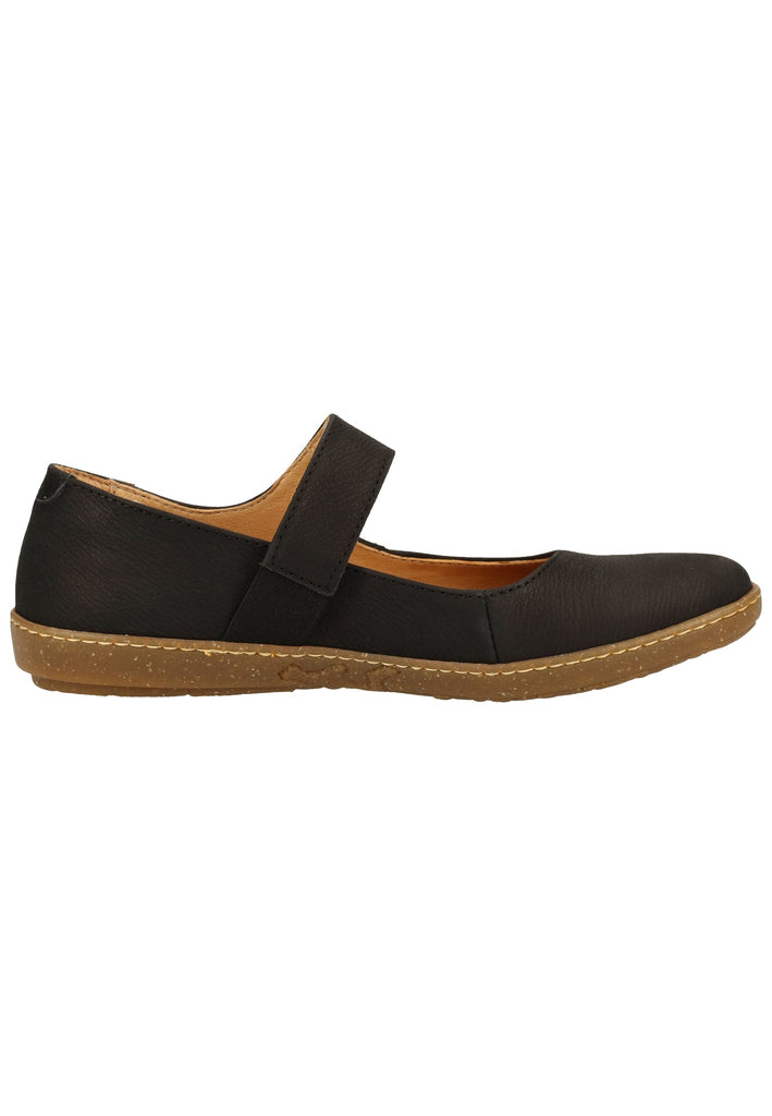 El Naturalista Ballerinas Leder Schwarz