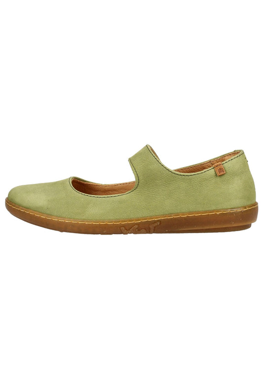 El Naturalista Ballerinas Nubukleder Grün