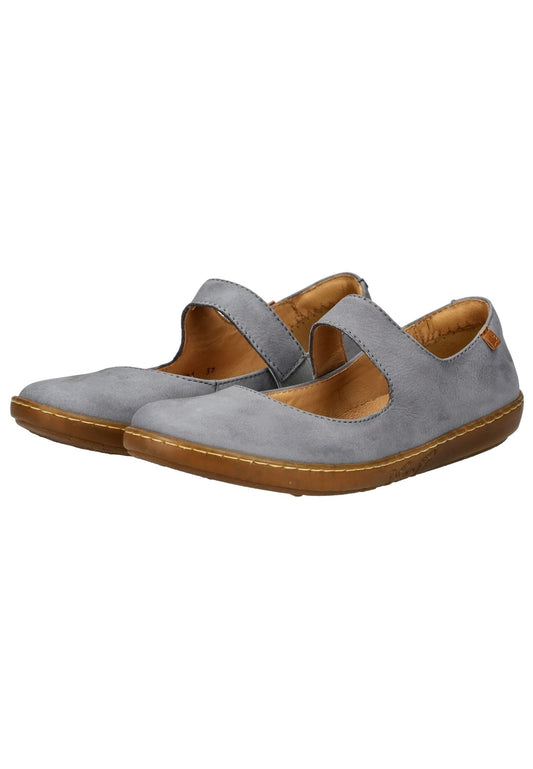 El Naturalista Ballerinas Nubukleder Hellblau