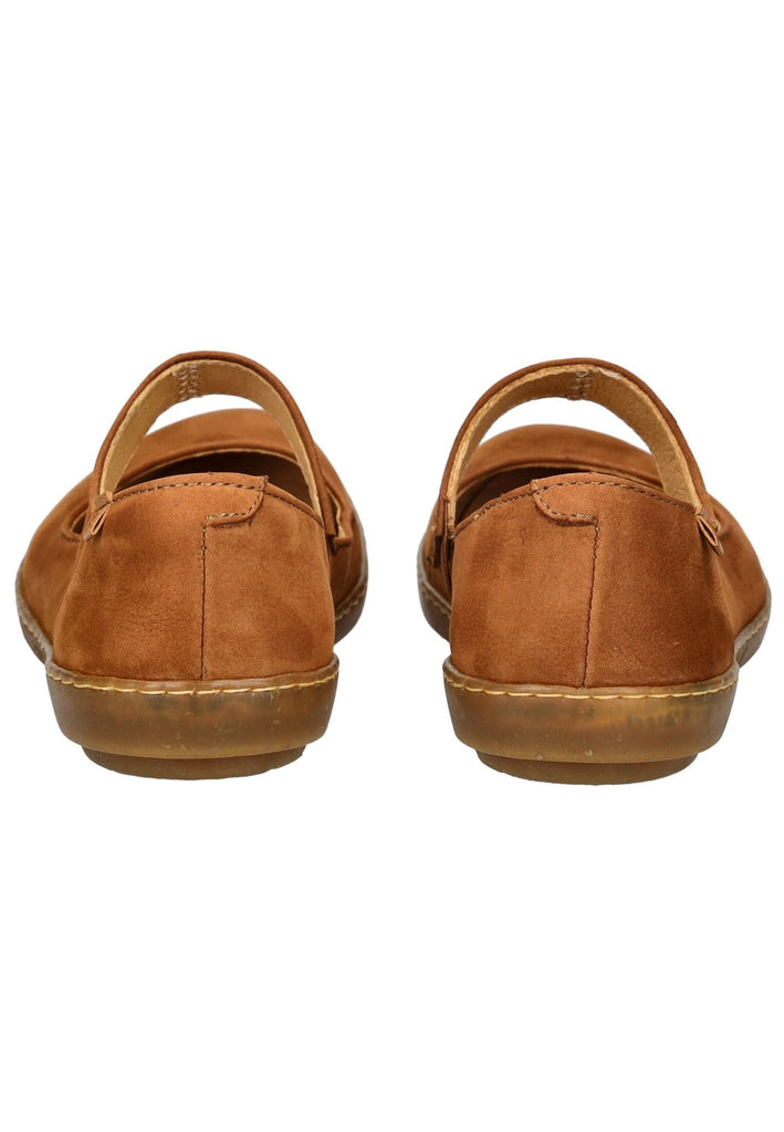 El Naturalista Ballerinas Nubukleder Hellbraun