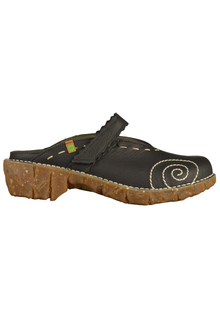 El Naturalista Clogs Leder Schwarz