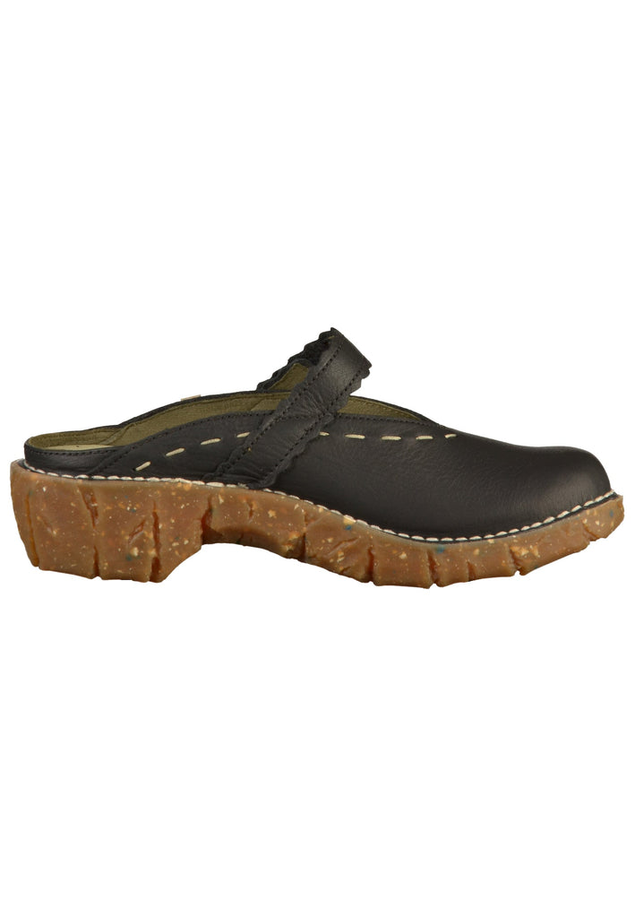 El Naturalista Clogs Leder Schwarz