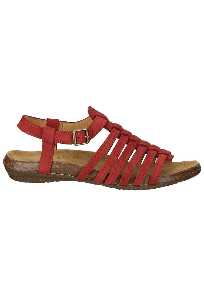 El Naturalista Sandalen Leder Rot