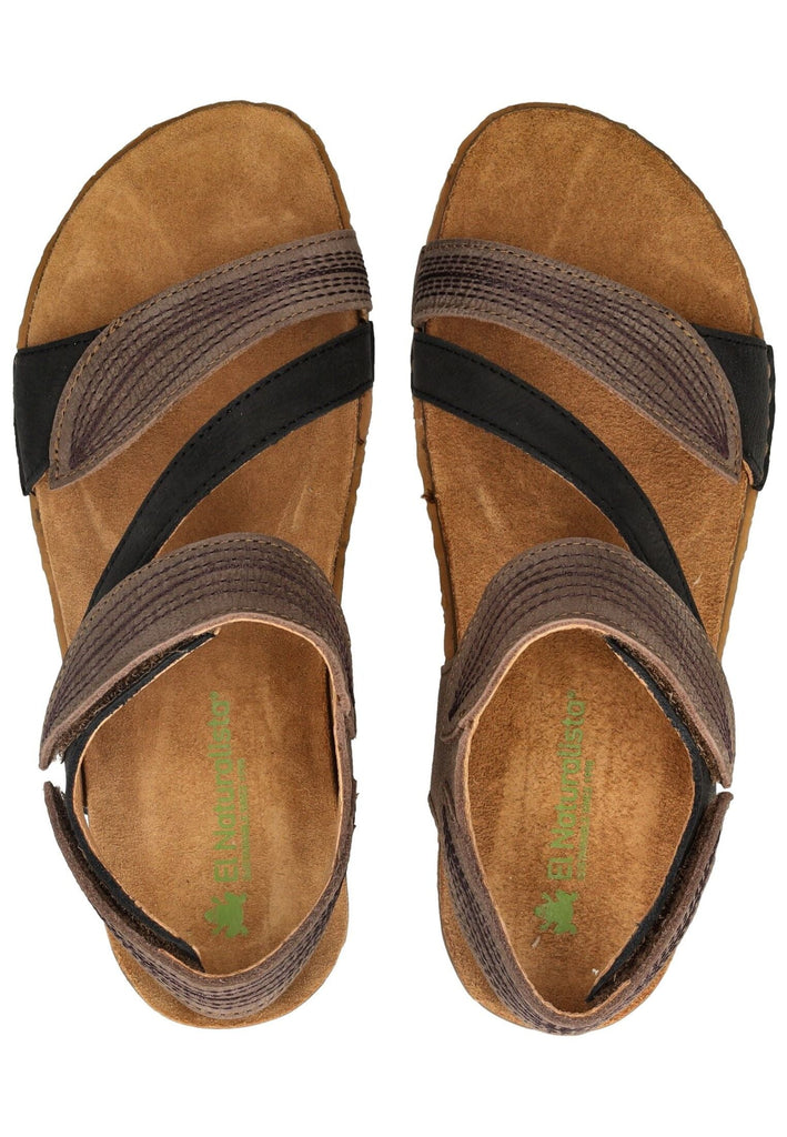 El Naturalista Sandalen Leder Schwarz