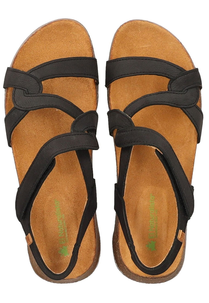 El Naturalista Sandalen Leder Schwarz