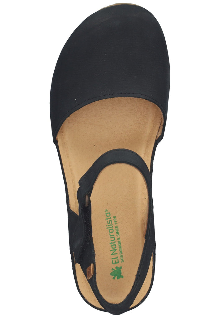 El Naturalista Sandalen Leder Schwarz