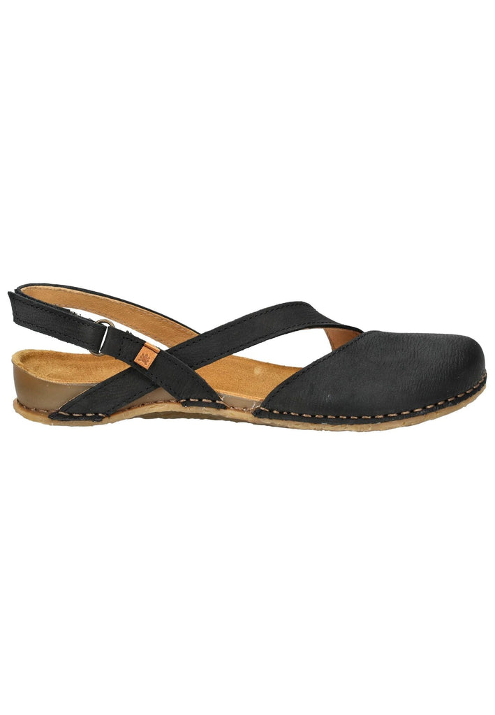 El Naturalista Sandalen Leder Schwarz/Schwarz