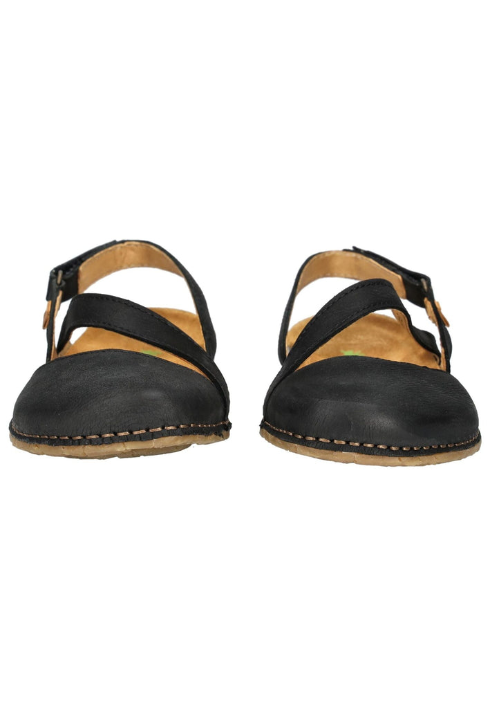 El Naturalista Sandalen Leder Schwarz/Schwarz