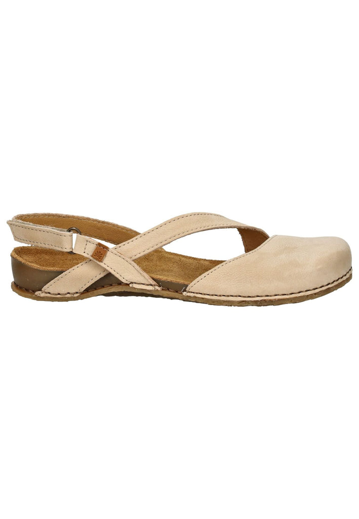 El Naturalista Sandalen Nubukleder Cream