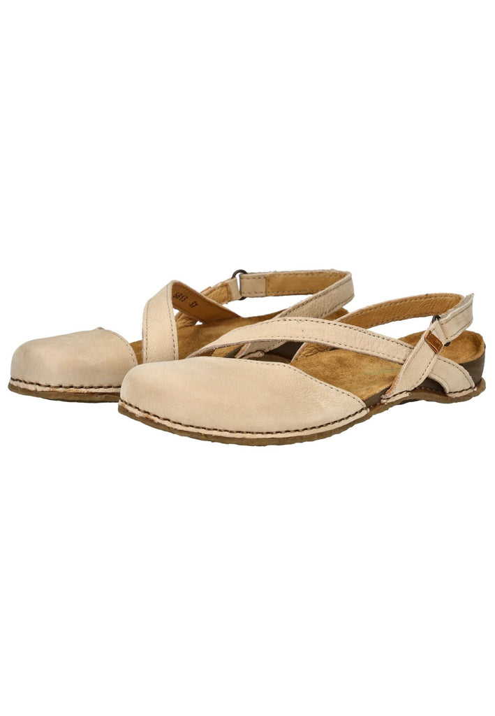 El Naturalista Sandalen Nubukleder Cream