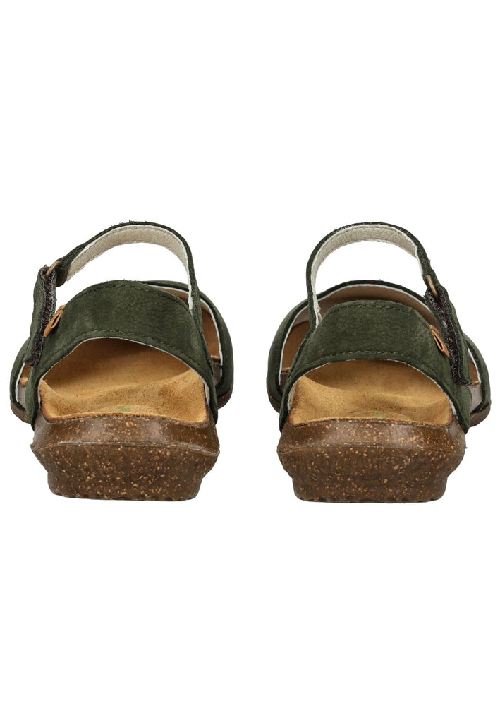 El Naturalista Sandalen Nubukleder Dunkelgrün