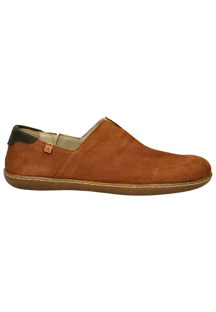 El Naturalista Slipper Nubukleder Hellbraun