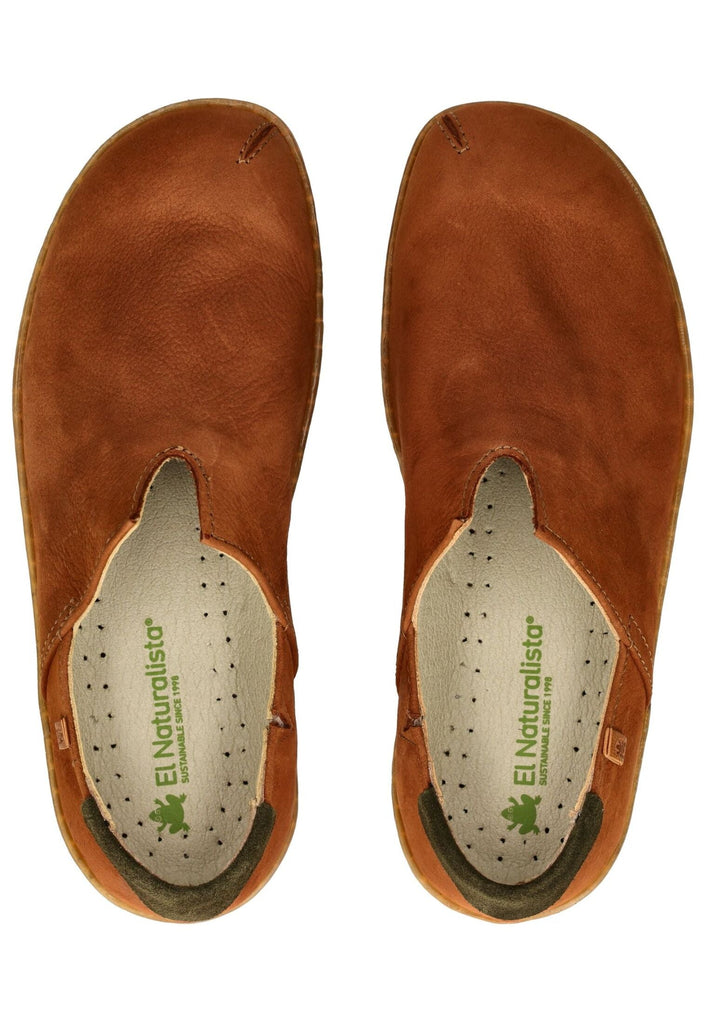 El Naturalista Slipper Nubukleder Hellbraun
