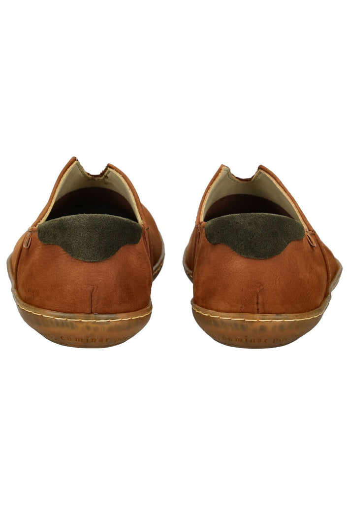 El Naturalista Slipper Nubukleder Hellbraun