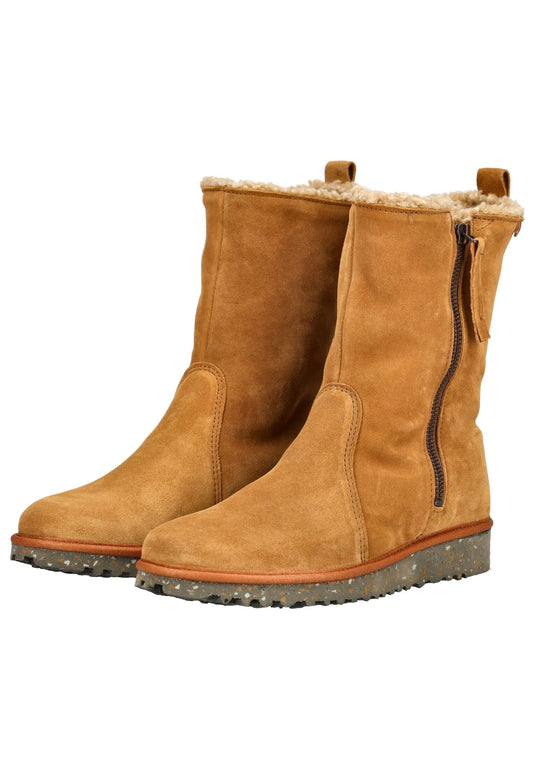 El Naturalista Stiefel Veloursleder Toffee Warmfutter