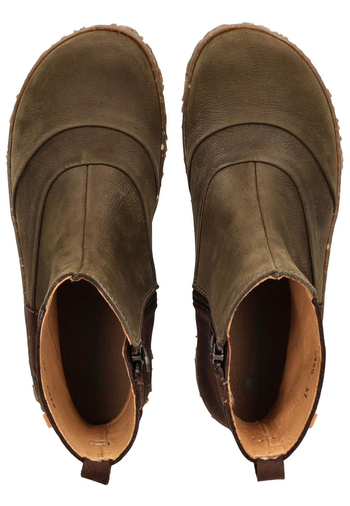 El Naturalista Stiefelette Leder Grün/Braun