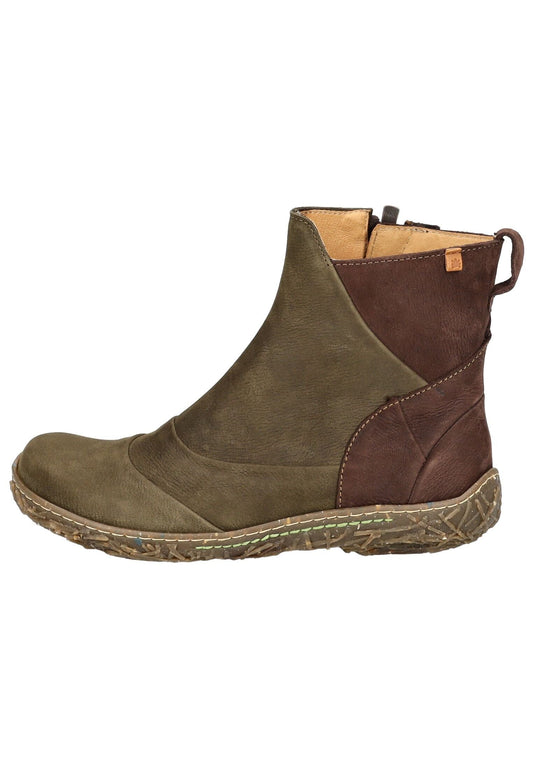 El Naturalista Stiefelette Leder Grün/Braun