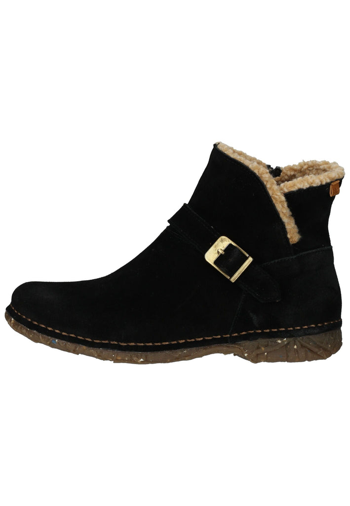 Stiefeletten El Naturalista Stiefelette Veloursleder Schwarz