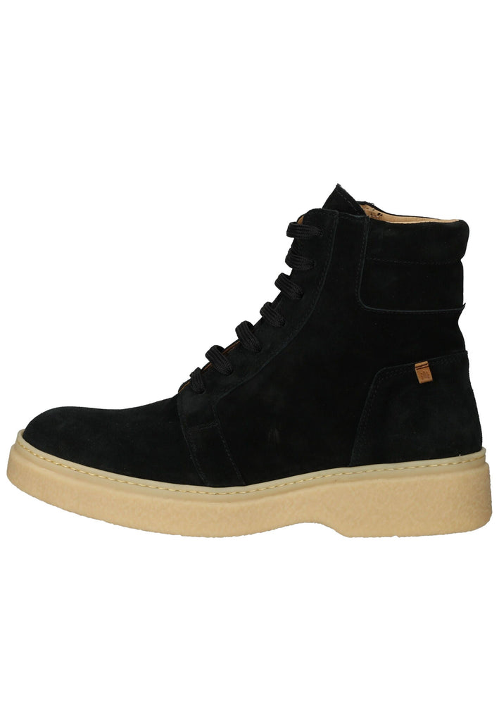 Stiefeletten El Naturalista Stiefelette Veloursleder Schwarz/Beige