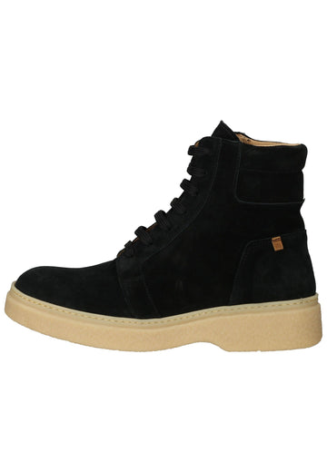 Stiefeletten El Naturalista Stiefelette Veloursleder Schwarz/Beige