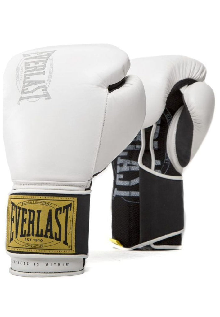 Boxhandschuhe Everlast Boxhandschuhe Leder Weiß
