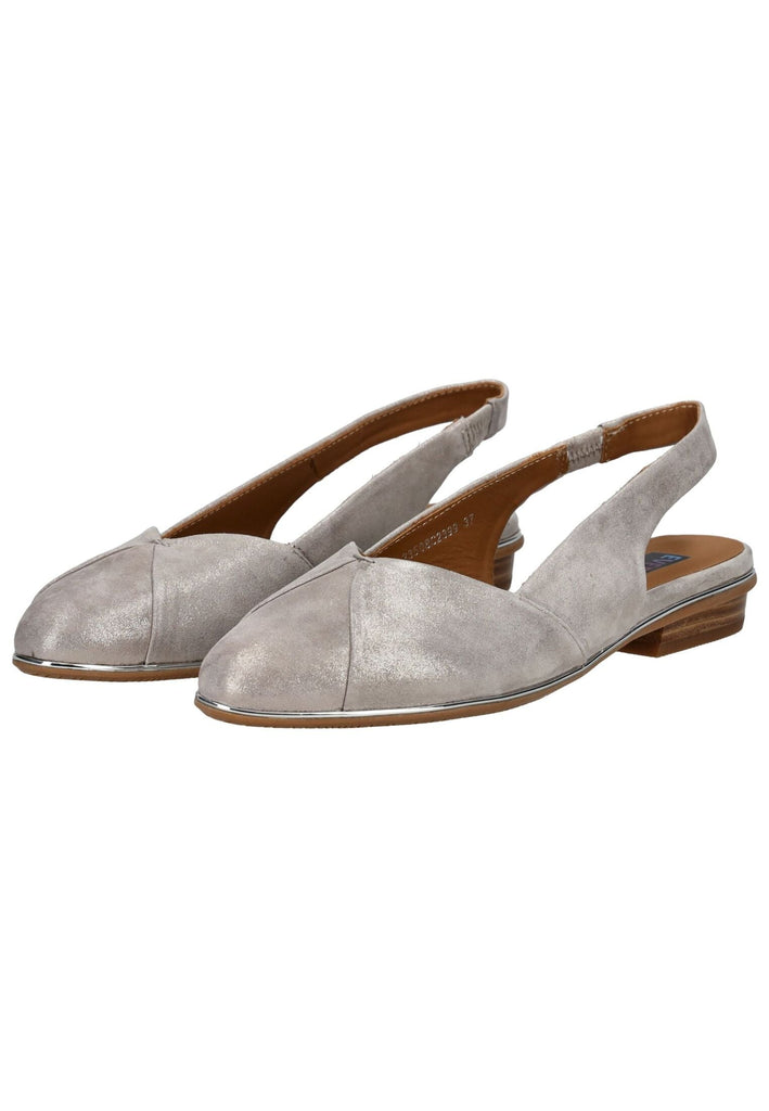 Everybody Ballerinas Leder Dunkel Grau