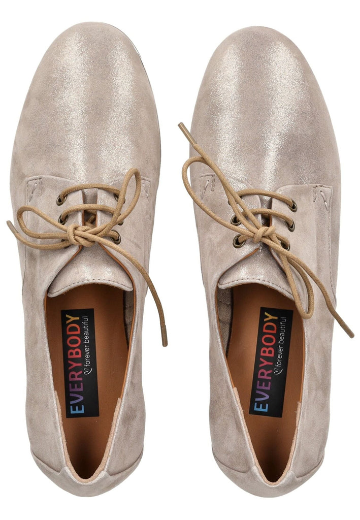 Everybody Halbschuhe Leder Silber