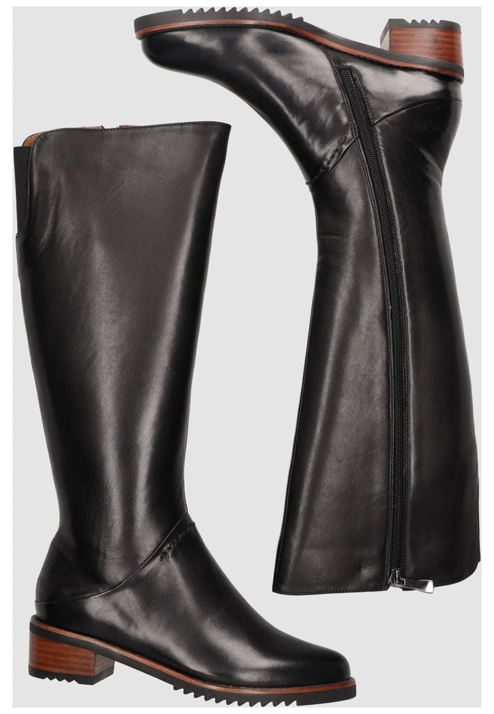 Everybody Stiefel Leder Schwarz Warmfutter