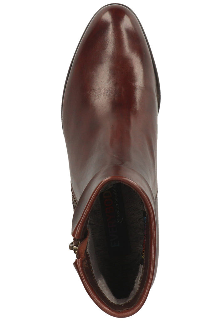 Everybody Stiefelette Glattleder Braun