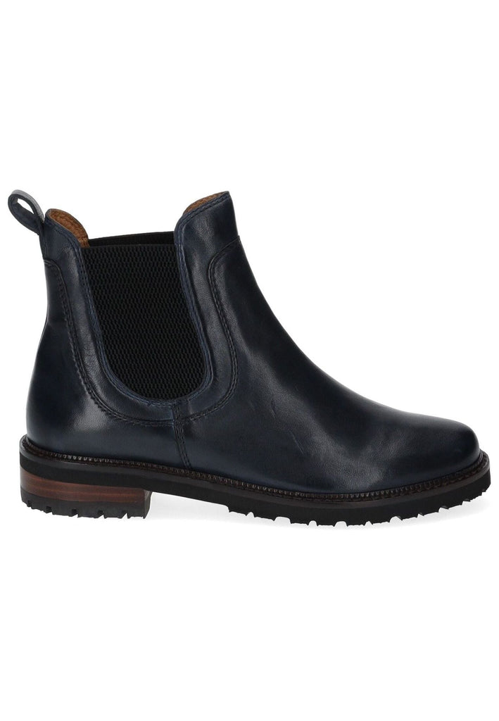 Everybody Stiefelette Glattleder Dunkelblau Warmfutter