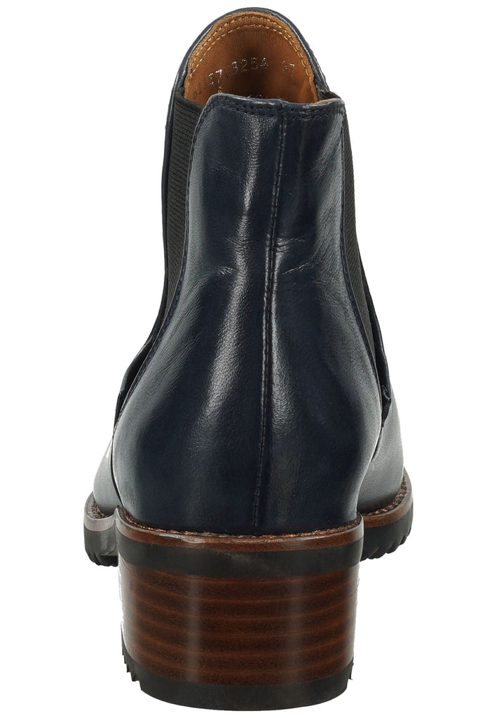 Everybody Stiefelette Glattleder Dunkelblau Warmfutter