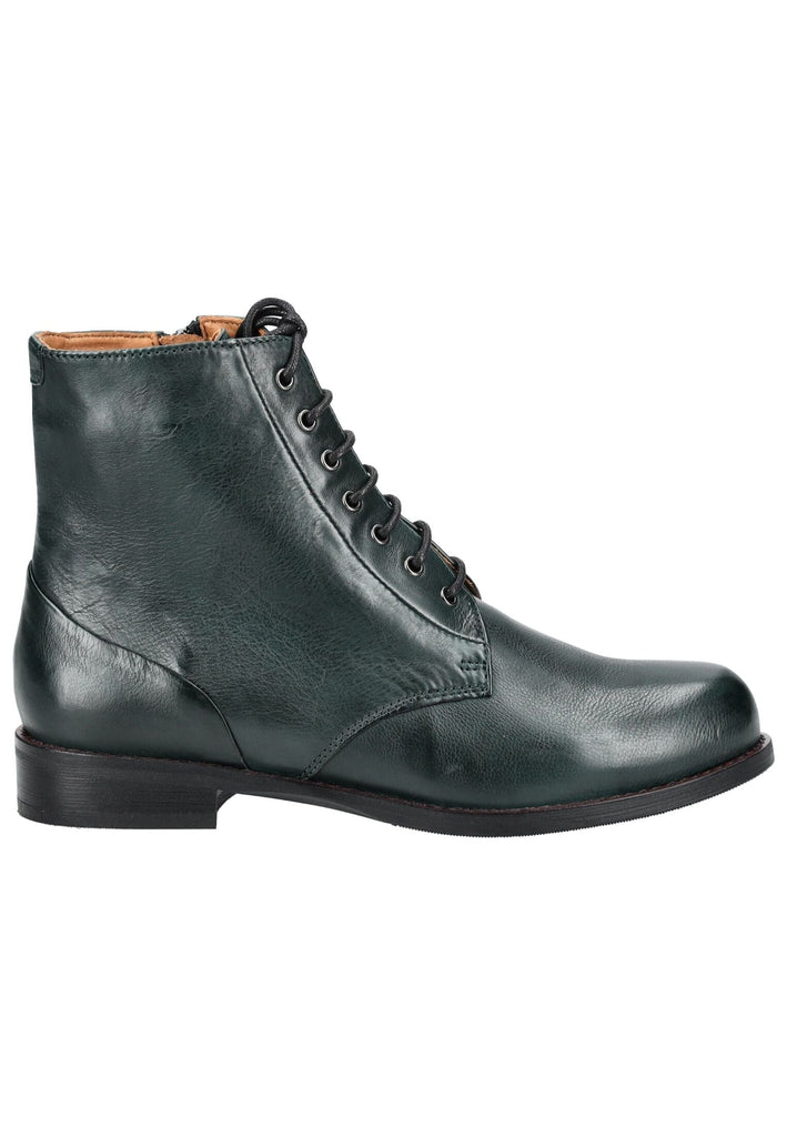 Everybody Stiefelette Glattleder Dunkelgrün