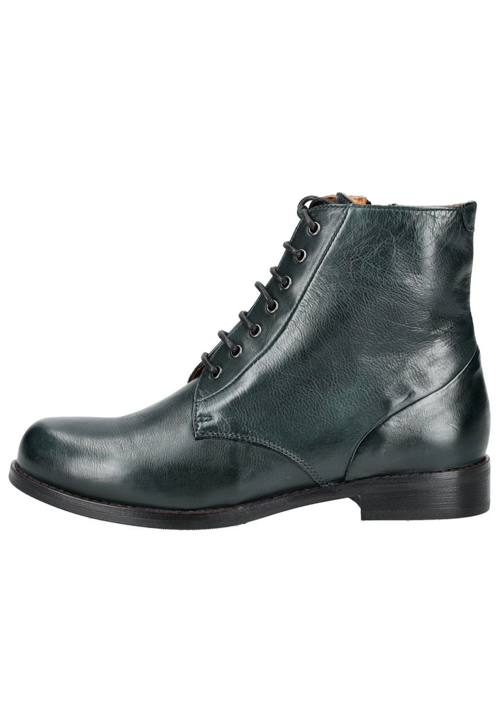 Everybody Stiefelette Glattleder Dunkelgrün