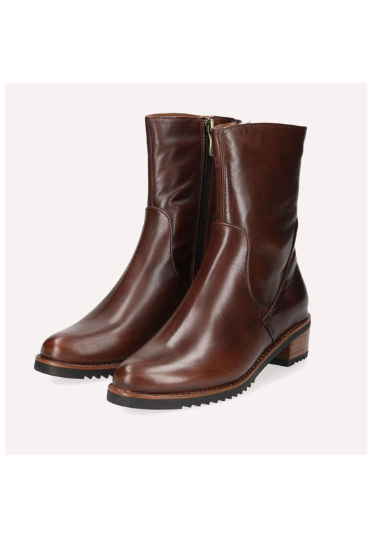 Everybody Stiefelette Glattleder Kastanie Warmfutter