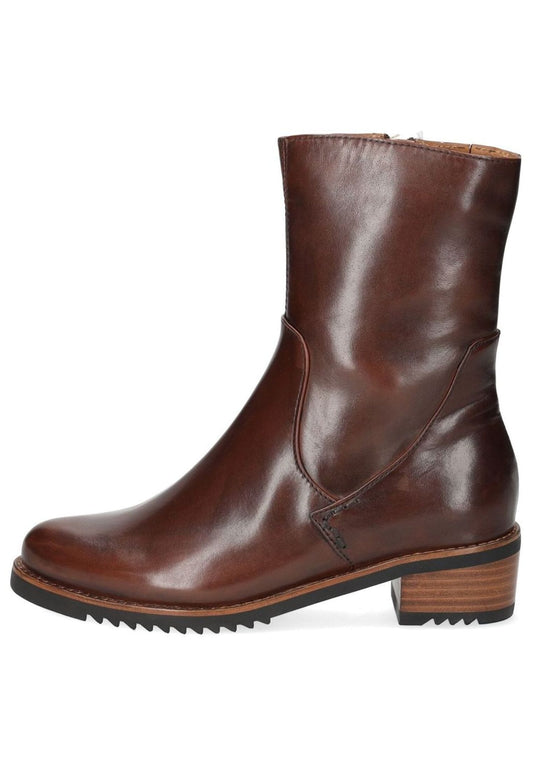 Everybody Stiefelette Glattleder Kastanie Warmfutter