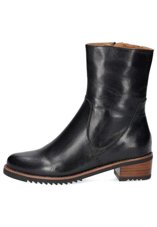 Everybody Stiefelette Glattleder Schwarz Warmfutter
