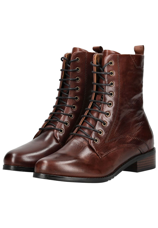Everybody Stiefelette Leder Braun Warmfutter
