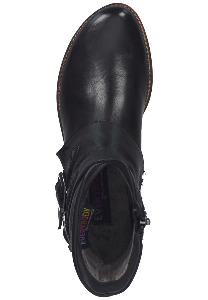 Everybody Stiefelette Leder Schwarz