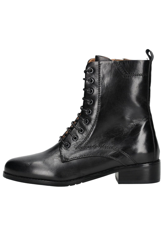 Everybody Stiefelette Leder Schwarz Warmfutter