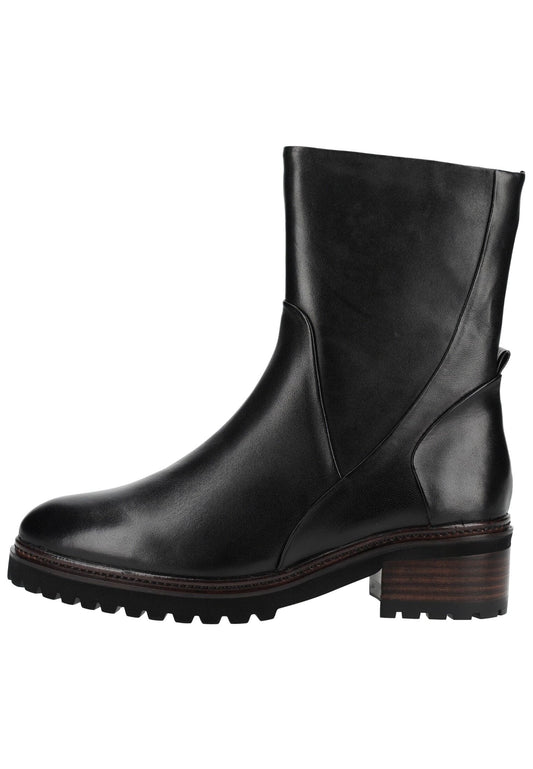 Everybody Stiefelette Leder Schwarz Warmfutter