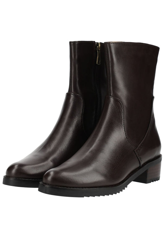 Everybody Stiefelette Leder Schwarz Warmfutter