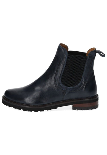 Stiefeletten Everybody Stiefelette Glattleder Dunkelblau Warmfutter