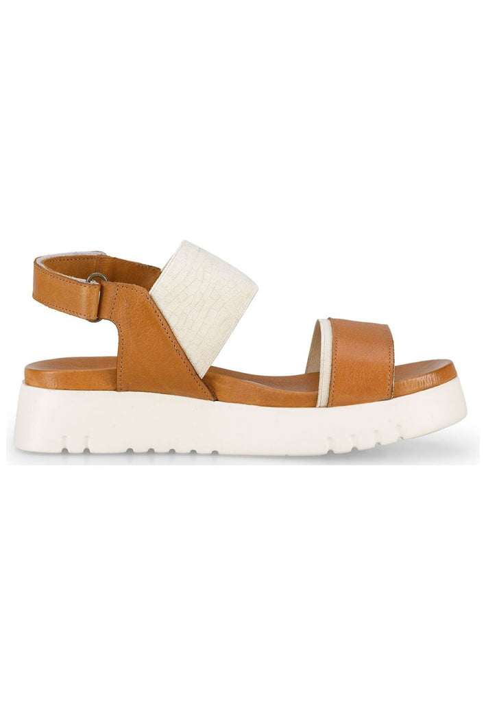FELMINI Sandalen Leder Braun/Weiß