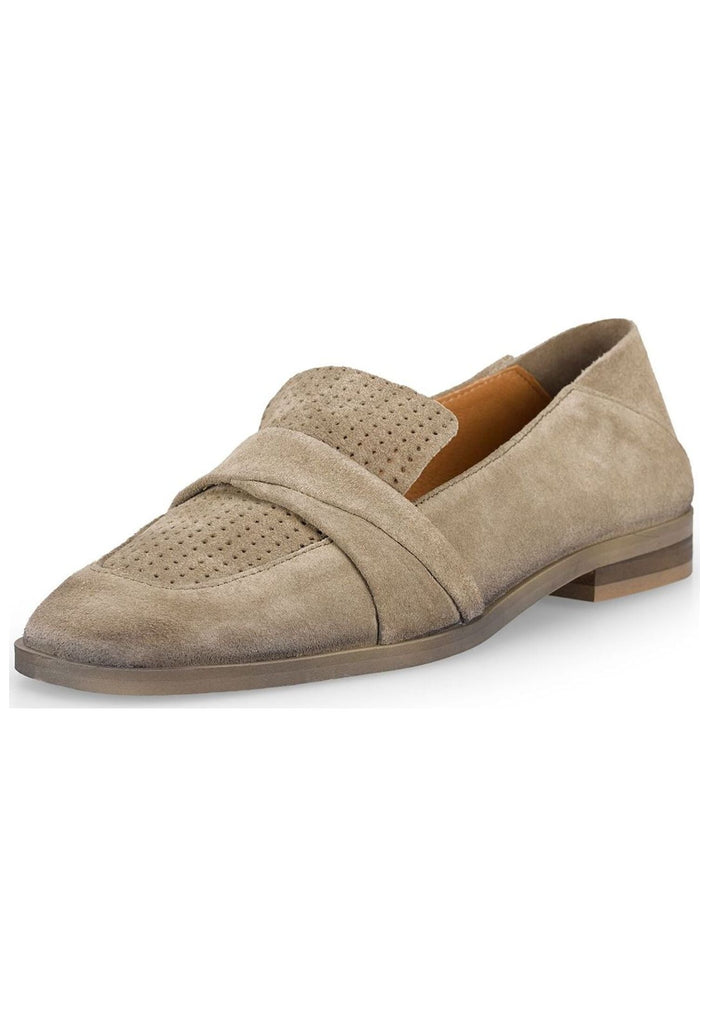 FELMINI Slipper Leder Braun/Grau