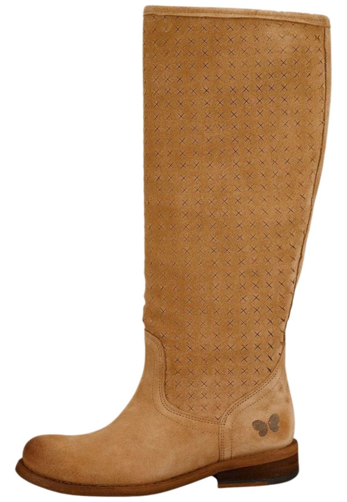 Stiefel FELMINI Stiefel Veloursleder Dunkelbeige