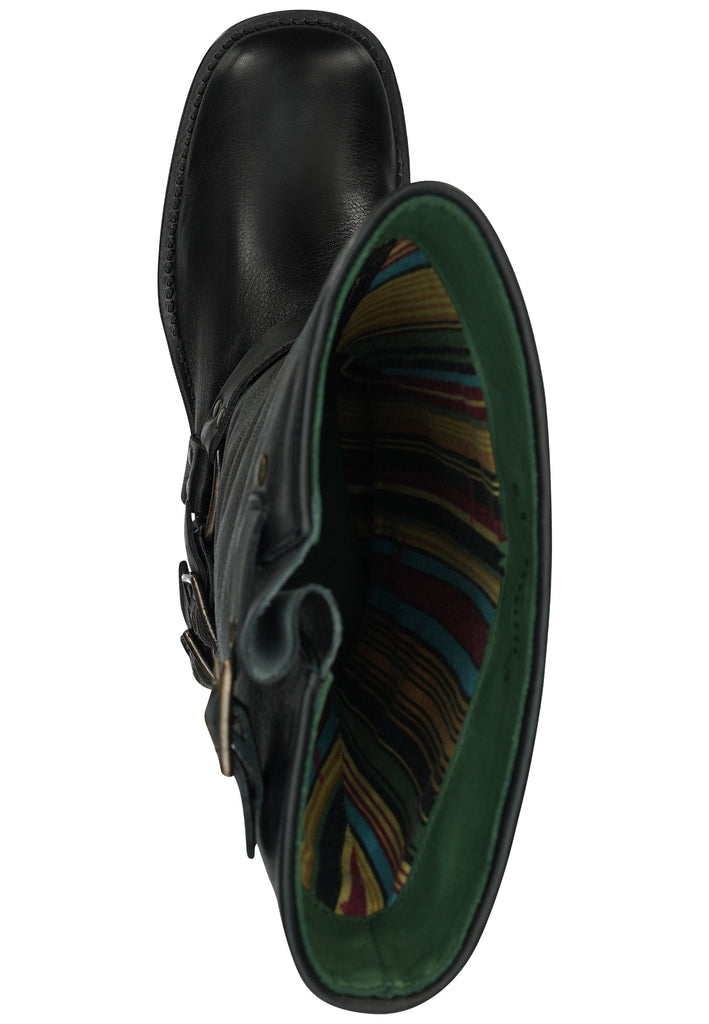 FELMINI Stiefel Glattleder Schwarz