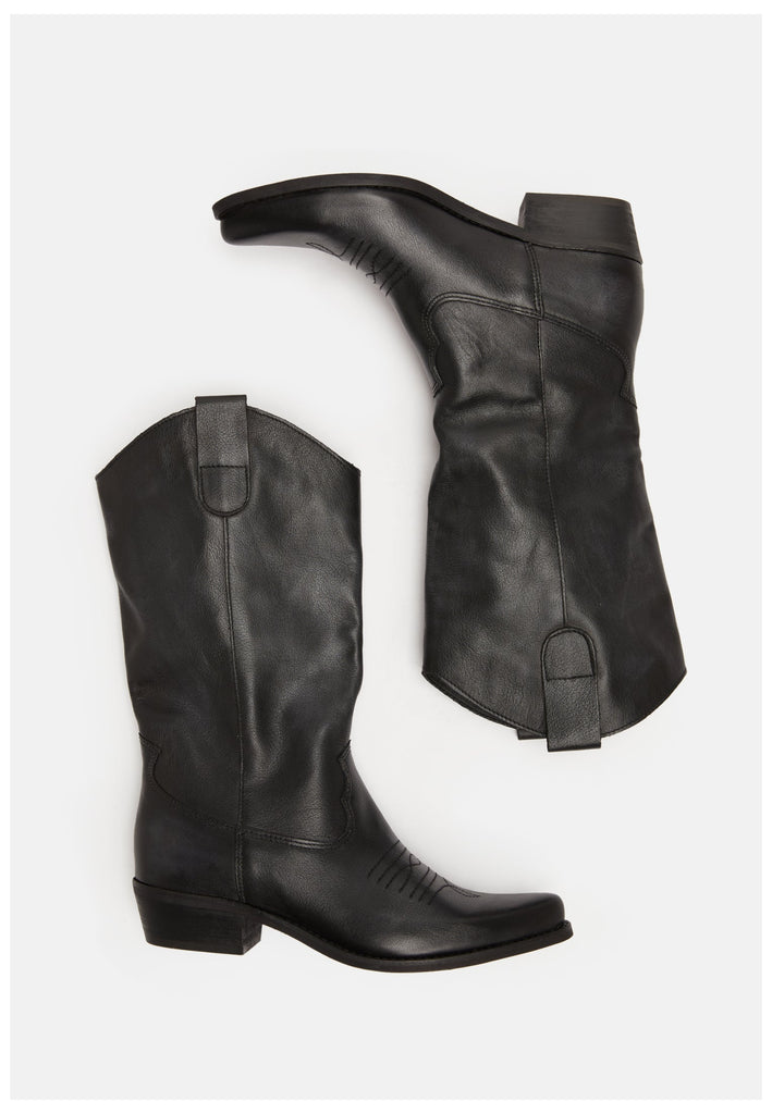 FELMINI Stiefel Leder Black